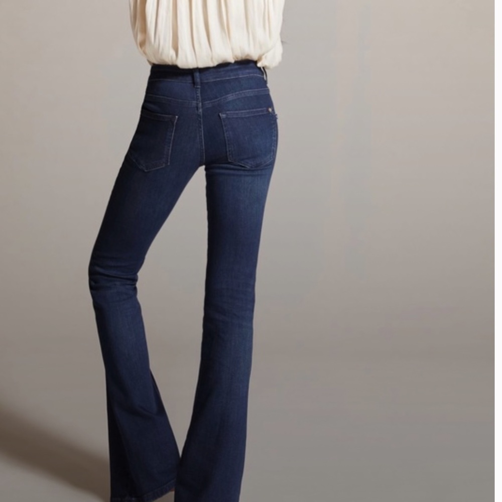 Anthropologie Pilcro Demilune Bootcut Jeans size 28  dark wash denim